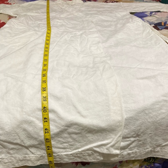 EUC Vintage 80s Erika Taylor white robe - Picture 10 of 12